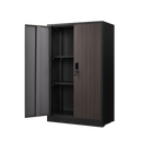 Metal Storage Cabinet with Locking Doors and Adjustable Shelf, Folding Filing Storage Cabinet , Folding Storage Locker Cabinet for Home Office,School,Garage, Black