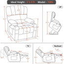 Power Lift Recliner Chair With Massage For Living Room