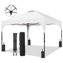 Ainfox 10ft x 10ft Pop Up Canopy Beach Tent with One Push Set up Easy Outdoor Sun Shade for Events, Parties, Camping