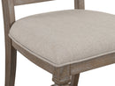 Lancaster - Dining Side Chair With Upholstered Seat (Set of 2) - Dovetail Gray