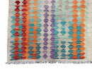 Colorful Kilim Rug 6x8 Multicolor Turkish Kilim Rug 6 x 8 Flat Weave Kilim Playful Anatolian Kilim Wool Kilim New Rug
