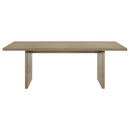 Decker 7-piece 82-inch Rectangular Dining Set Cream and Natural Oak