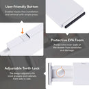 Drawer Dividers 4 In High 11-17 Adjustable White 8 Pack