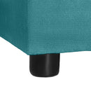 Convertible U-shaped Sectional Sofa with Storage Chaise Lounges & USB Ports, Teal, Twill Polyester, 103.9'