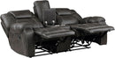 Recife 2-Piece Reclining Living Room Sofa Set Chocolate