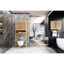 Bathroom cabinet wall mounted Bamboo toilet storage box
