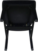 San Remo Splatback Dining Chairs Set Of Two, Black
