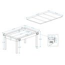 [63X40-Inch] Premium 2-In-1 Multifunctional Board Game Table For 4–6 Players (SAK84513)