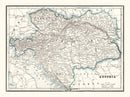 Vintage Map of Austria 1893