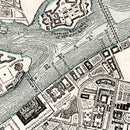 Vintage Map of Saint Petersburg, Russia 1893
