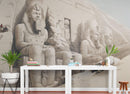 Ancient Egyptian Temple Wall Mural. The Great Temple of Aboo-Simble, Nubia by David Roberts.