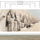 Ancient Egyptian Temple Wall Mural. The Great Temple of Aboo-Simble, Nubia by David Roberts.