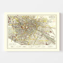 Vintage Map of Berlin, Germany 1883