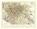 Vintage Map of Berlin, Germany 1883