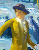 Love of Winter Famous Painting Wall Mural. Painting by George Wesley Bellows.