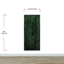 Computer Matrix Style Lines of Code Wall Mural. Science Fiction Decor.