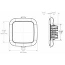 Lumitec Square Mirage Down Light - Warm White Dimming - Hi-CRI - Polished Bezel