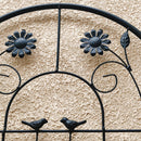2 Pack Metal Garden Trellis 71' x 19.7' Rustproof Trellis for Climbing Plants Outdoor Flower Support Black