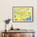 Vintage Lake of the Woods & Boundary Waters Map 1949