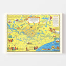 Vintage Lake of the Woods & Boundary Waters Map 1949