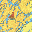 Vintage Lake of the Woods & Boundary Waters Map 1949