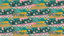 Pink Butterflies Abstract Pattern Wall Mural. Retro Pink Color Illustration Design.