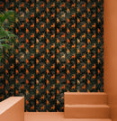 Deer Silhouette Camouflage Wall Mural. Military Theme / Hunter Home Decor. Peel and Stick Wallpaper.