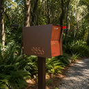 Retrobox Locking Package Dropbox in TEXTURED COCONUT - Modern Mailbox