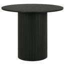 Hamlyn 5-piece Round Wood Counter Height Dining Set Grey and Black
