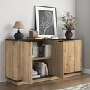 Multi-functional MDF Sideboard, an Ideal Choice for TV and Tableware Storage in Modern Homes, with Product Dimensions of 55*15.7*29.6 Inches.