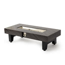 54_inch Iron  Fire Pit Table(Stone)