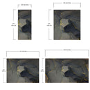 Abstract Black and Gold Agate Marble Stone Pattern Wall Mural. Removable Peel and Stick Wallpaper.