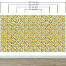 Yellow Floral Flower Background Pattern Wall Mural.