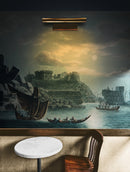 The Island of Tortosa from Views in the Ottoman Dominions Illustration Wall Mural. Sailing through the Mediterranean Islands.