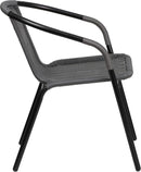 Modern Stackable Rattan Dining Chairs Set for Outdoor