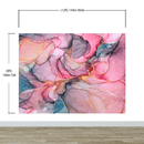 Abstract Alcohol Ink Pattern Wall Mural. Agate Design. Removable Peel and Stick Wallpaper.