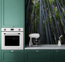 Tall Bamboo Tree Forest Wall Mural. Peaceful, Serenity, Zen Background Wallpaper.