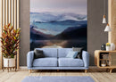 Watercolor Painting of Mountain View Retreat Wall Mural.