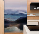 Watercolor Painting of Mountain View Retreat Wall Mural.