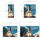Space Shuttle Wall Mural Wallpaper. NASA Theme Wall Decor.