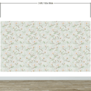White Magnolia Wall Mural Peel and Stick Wallpaper.