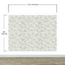 White Magnolia Wall Mural Peel and Stick Wallpaper.
