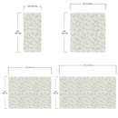 White Magnolia Wall Mural Peel and Stick Wallpaper.
