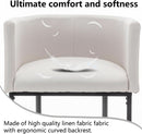 Modern Barrel Counter Height Bar Stools Set of Four