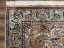 Indo Persian Mahal Rug 8x10, Traditional Wool Oriental Carpet, Pink