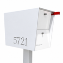 UpTown Box Locking Package Dropbox in WHITE - Modern Mailbox