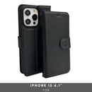 Vegas Premium Leather iPhone 15 Wallet Case with MagSafe | Detachable RFID Blocking Luxury Wallet