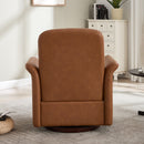Swivel Accent Chair Modern Barrel Armchair with Wood Base for Bedroom Reading Waiting Living Room
