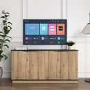 Multi-functional MDF Sideboard, an Ideal Choice for TV and Tableware Storage in Modern Homes, with Product Dimensions of 55*15.7*29.6 Inches.