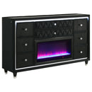 Lorient 4-piece Eastern King Bedroom Set Black